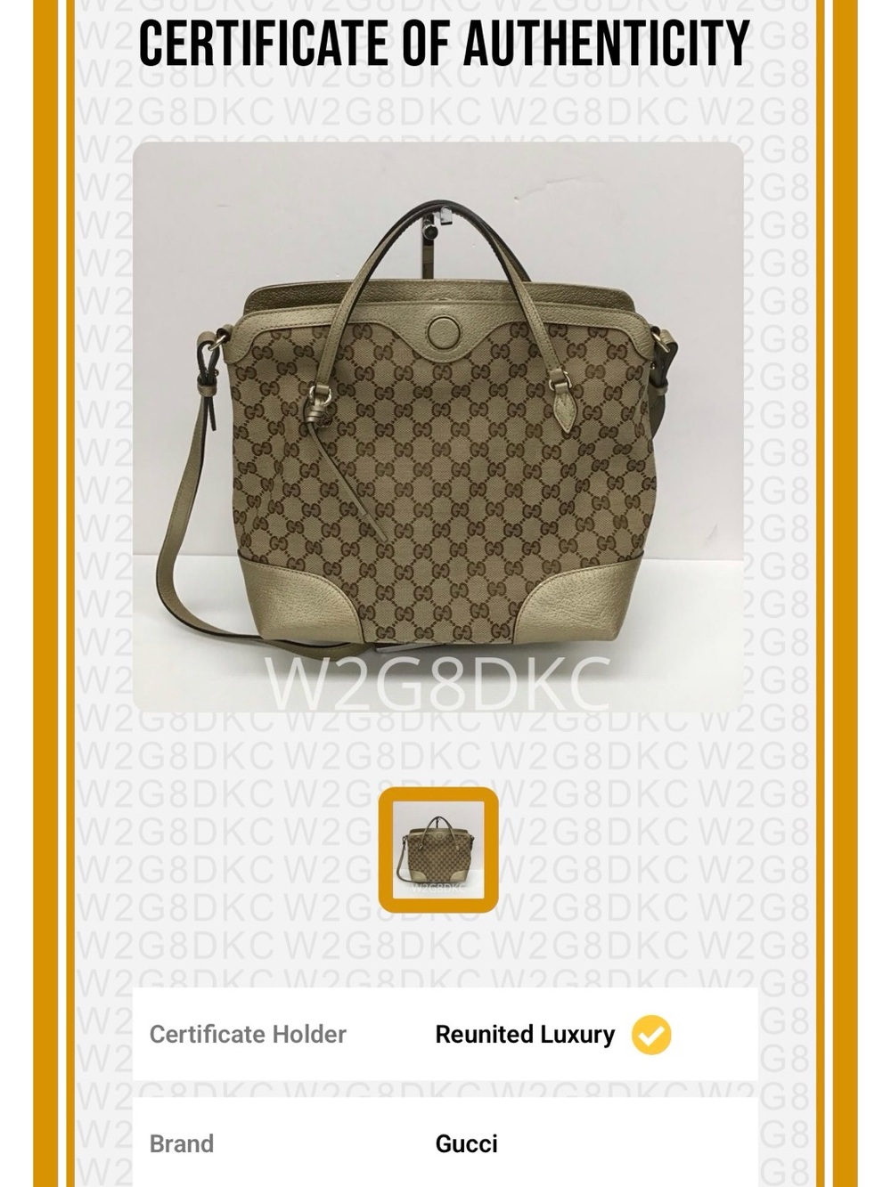 Authentic Gucci Bree Convertible Top Handle